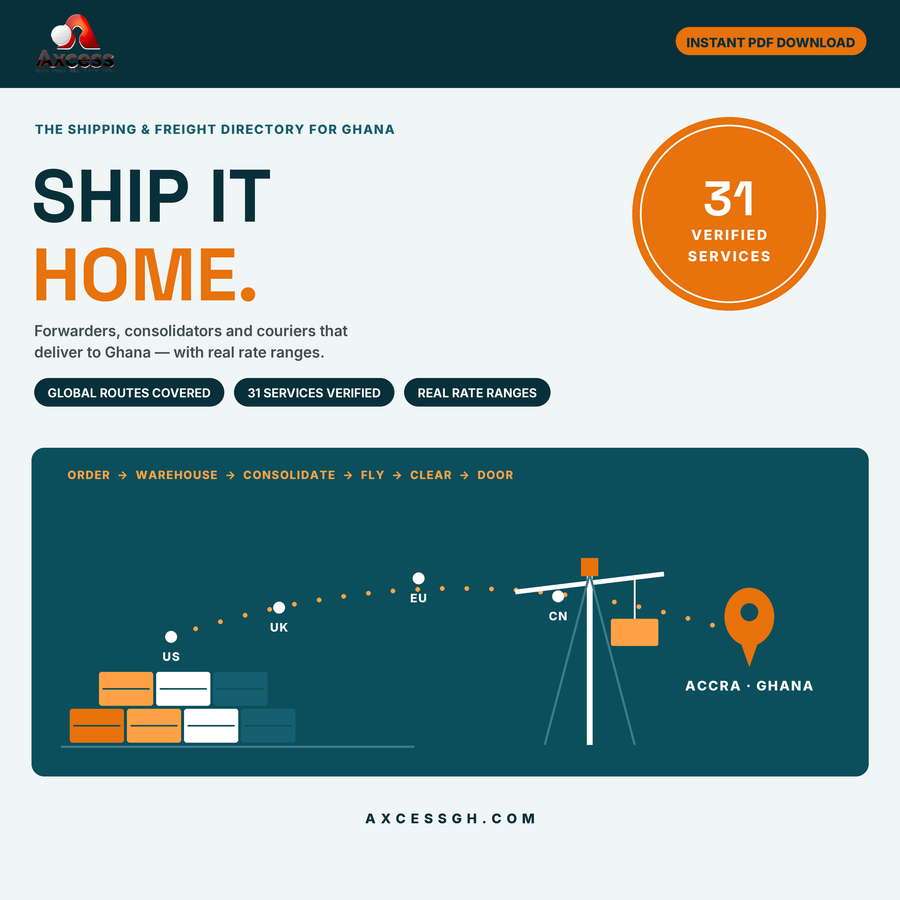 International Shipping & Freight Companies That Deliver to Ghana